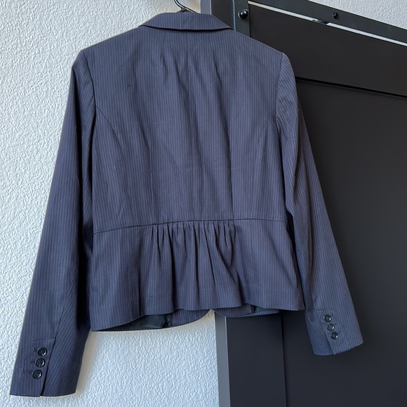 Ann Taylor LOFT - Blue Pinstriped Jacket - SZ 8 - Picture 2 of 11